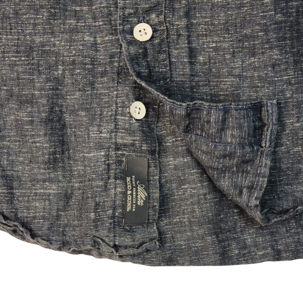 Rodd & Gunn 100% Linen Ellerslie Short Sleeve Button Down Shirt M - Picture 6 of 7